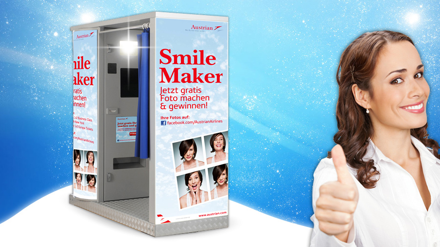 Fotoautomat Verleih : BRANDING GERÄTE