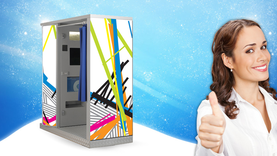 Fotoautomat Verleih : BRANDING GERÄTE